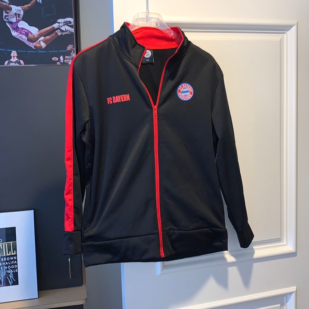 FC Bayern Munchen Athletic Lightweight Jacket Sz Large
